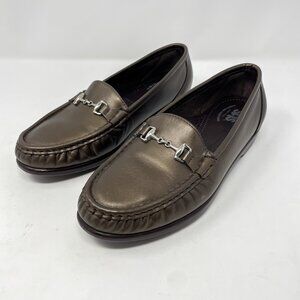 SAS Tripad Metro Bronze Leather Horsebit Loafers Women's 9W Tripad Moccasin